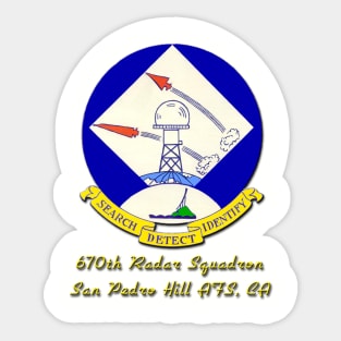 670th Radar Squadron Sticker